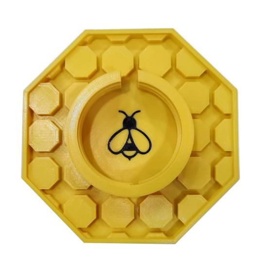 Пчелиная поилка Садовая кормушка для пчел для банки Мейсона 3D-печатная станция для поения пчел Инструменты для пчеловодства для улья Аксессуар для пасеки