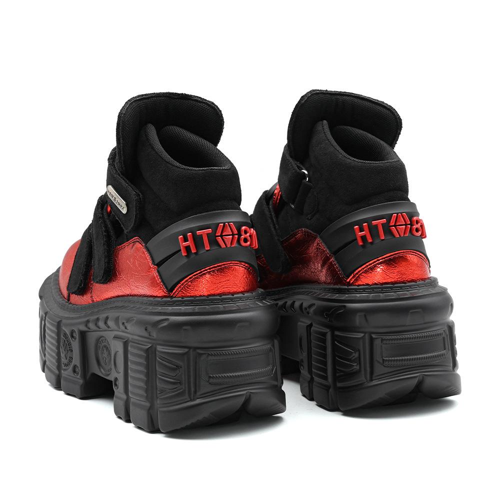 Summer Punk Platform Boots Chunky Tank Sole Women Shoes Unisex High Top Goth Boots