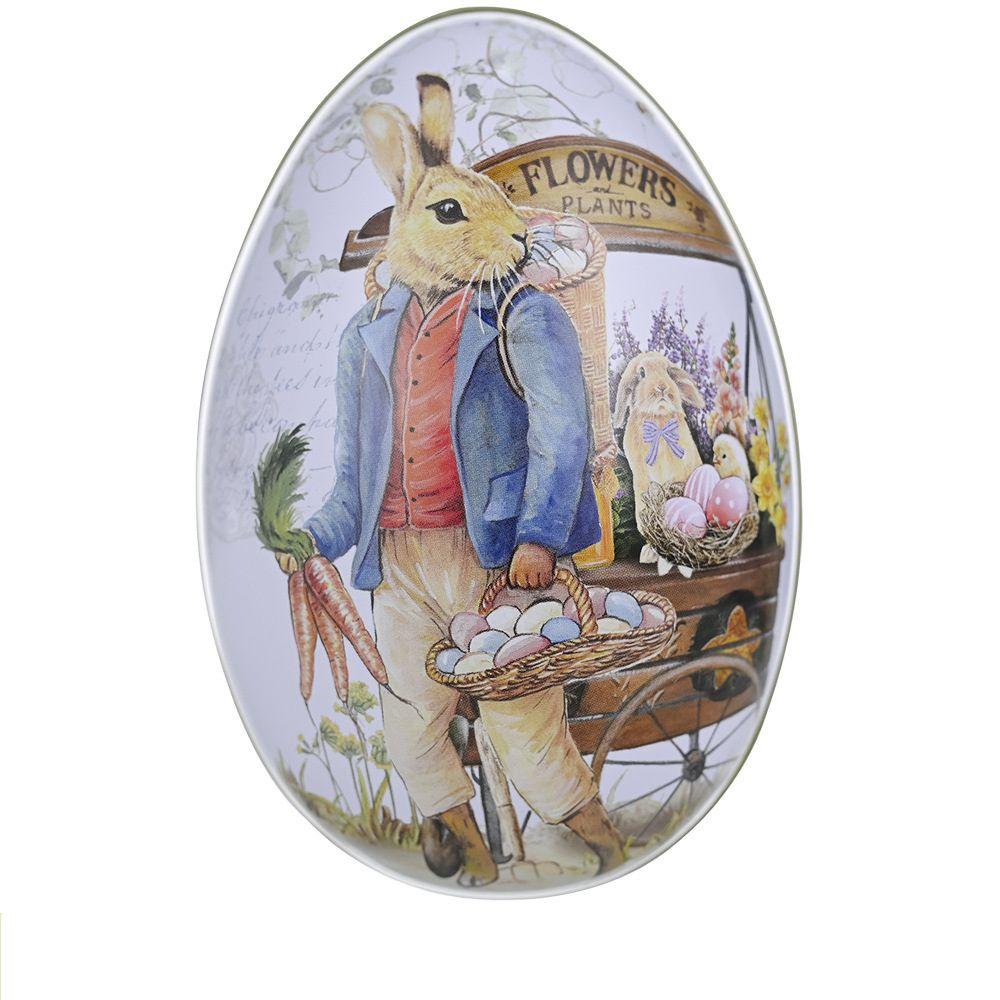Unique Easter Egg-shaped Metal Tin For Candies Biscuits And Gifts