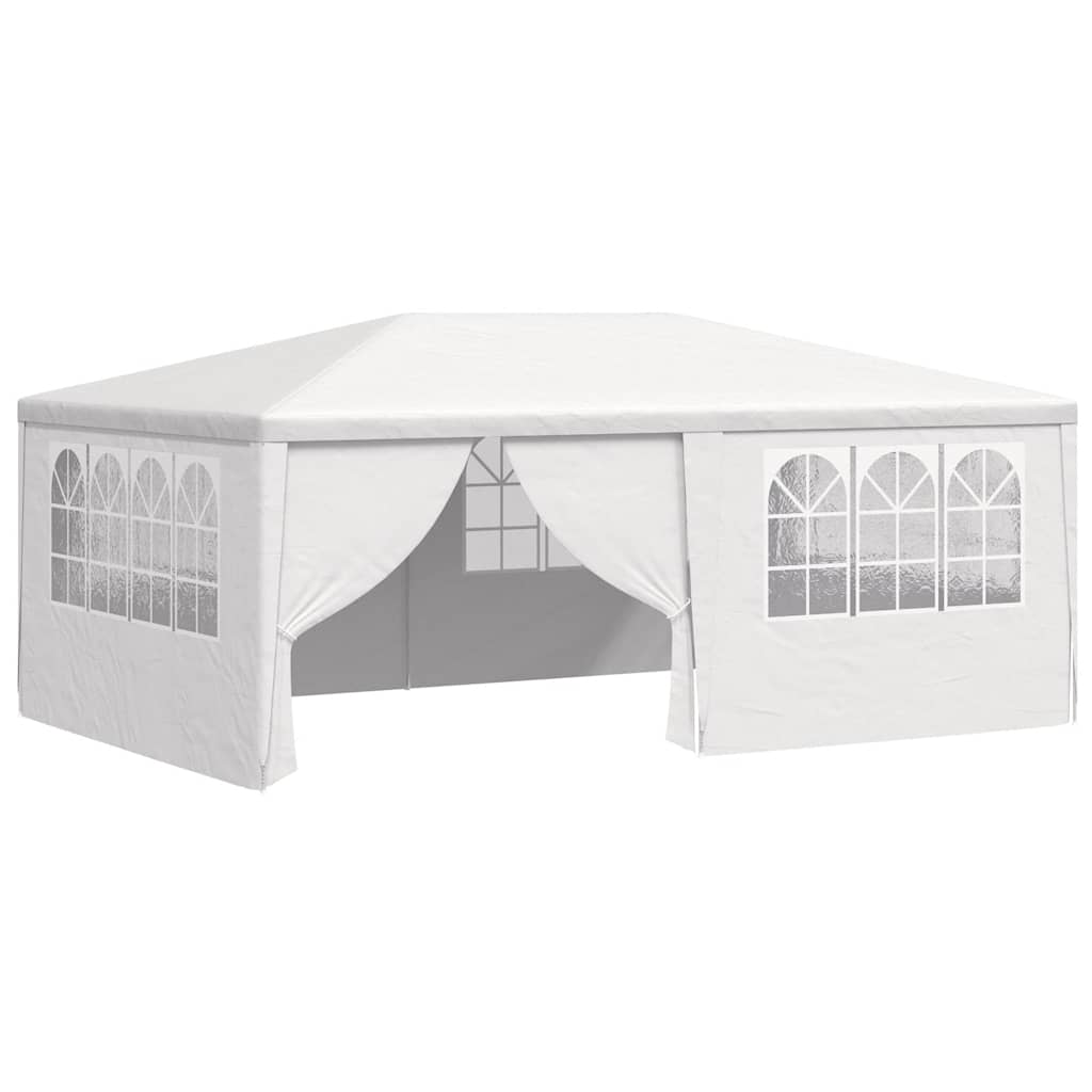 Professional Party Tent with Side Walls 4*6 m White 90 g m²