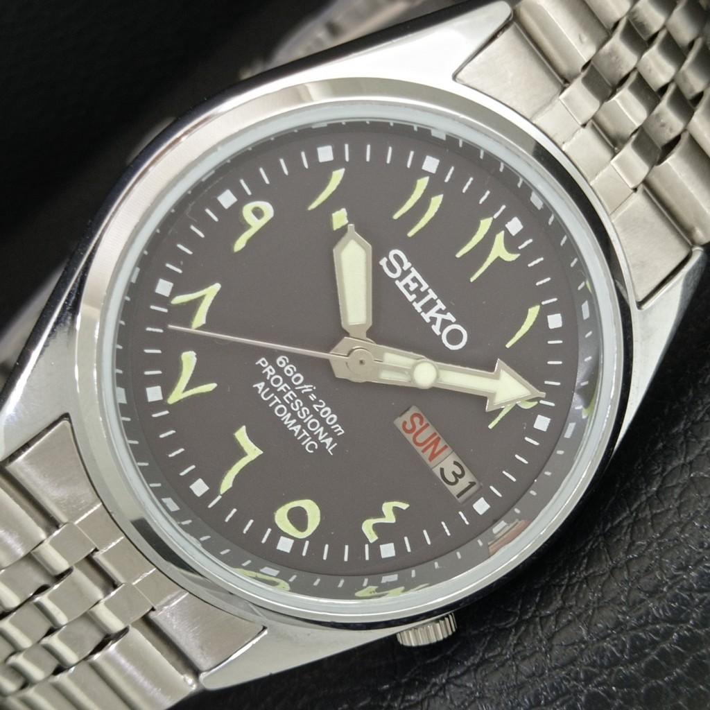 АВТОМАТИЧЕСКИЕ ВИНТАЖНЫЕ ВОССТАНОВЛЕННЫЕ МУЖСКИЕ ЧАСЫ SEIKO 7009A ЯПОНИЯ КОРИЧНЕВЫЙ ЦИФЕРБЛАТ a446092-1