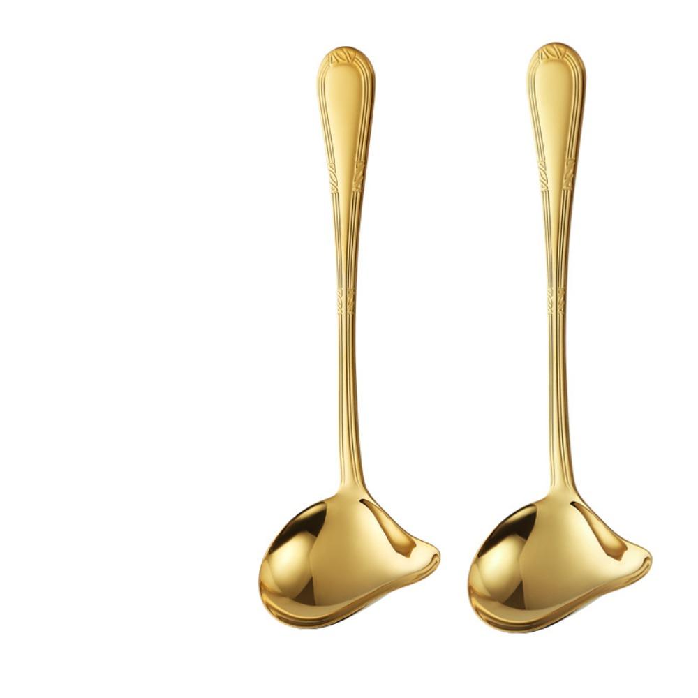 Long Handle Sauce Spoon Duckbill Shape Serving Spoon Duck Mouth Spoon for 2pcs Hot Pot Cooking