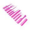 10Pcs Hair Comb Ergonomic Handle Premium ABS Stable Durable Wide Application Styling Comb for Home Hair Salon