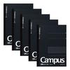 KOKUYO Note Campus Note Graph Ruled Semi-B5 Black 5-Book Pack No-4S5-DX5SET