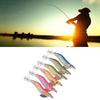 Luminous Squid Jigs Hard Fishing Lures 2.5# 3.0# 3.5# Squid Bait Jig Hooks Random Color