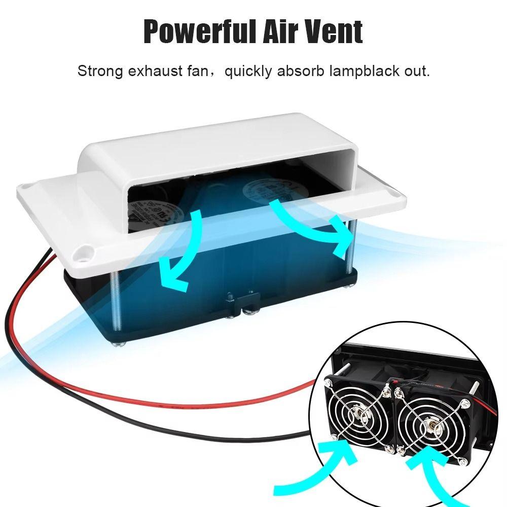 12V Ventilation Exhaust Fan Durable Quick Exhaust Fan Range Hood Exhaust Fan RV Ventilation
