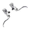 Bike Brake Cable Set Bicycle Shifter Cable Housing Kit with Brake Levers End Cap S Shaped Clip for Mountain Road Bike
