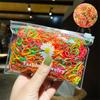 1000PCS Disposable Rubber Band Hairband For Children  Ponytail Hairs Ties Colourful Elastic Hair Bands Baby Hair Accessories