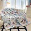 Soft Fluffy Blanket Printed Flannel Throw Blanket Plaid Home Sofa Towel Travel Blankets Cute Gifts Manta (No Pillowcase)