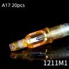20 шт. Смешанные одноразовые иглы для татуировок 1-15 RL RM RSM Стерильный легкий аксессуар для тату для путешествующих тату-мастеров