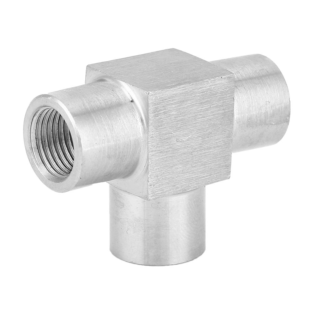 3 Way Pipe Connector BSPP Female Thread Stainless Steel Pipe Fitting Connector38in