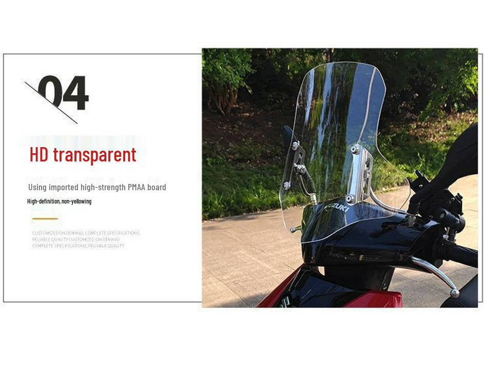 E5G Подходит для мотоцикла-скутера Suzuki UY125 Ветровое стекло Передний щиток