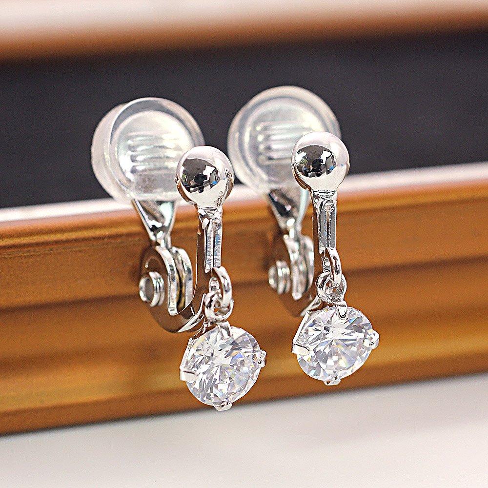 Серьги Barzaz для обоих ушей, сделаны в Японии, серебряные, силиконовые, женские