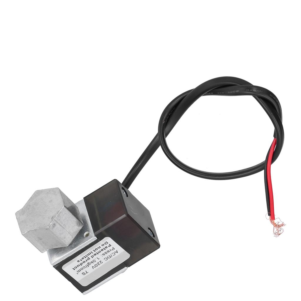 Solenoid Valve M8 Interface Thread Air Pump Accessories with Cast Aluminum Base AC DC220VSide Hole