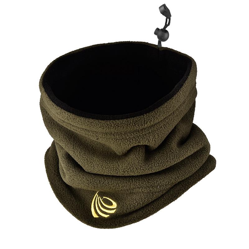 Унисекс вязаный шерстяной снуд с флисовой подкладкой: Модный зимний шарф для защиты шеи