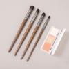4 Pcs Makeup Brush Wool Eye Shadow Brush Nose Shadow Brush Animal Hair Makeup Brush Highlight Brush Makeup Brush Set Makeup Tool