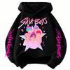 KPop Demon Hunter Saja Boys Cartoon Girls Boy Hooded Sweatshirt Warm Children's Korean Wave Fashion Casual Tops Casual Clothing