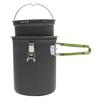 Набор из 3 шт./набор походных котелков с сумкой для хранения, складные ручки, сплав алюминия, компактный котелок для пешего туризма, набор котелков с антипригарным покрытием