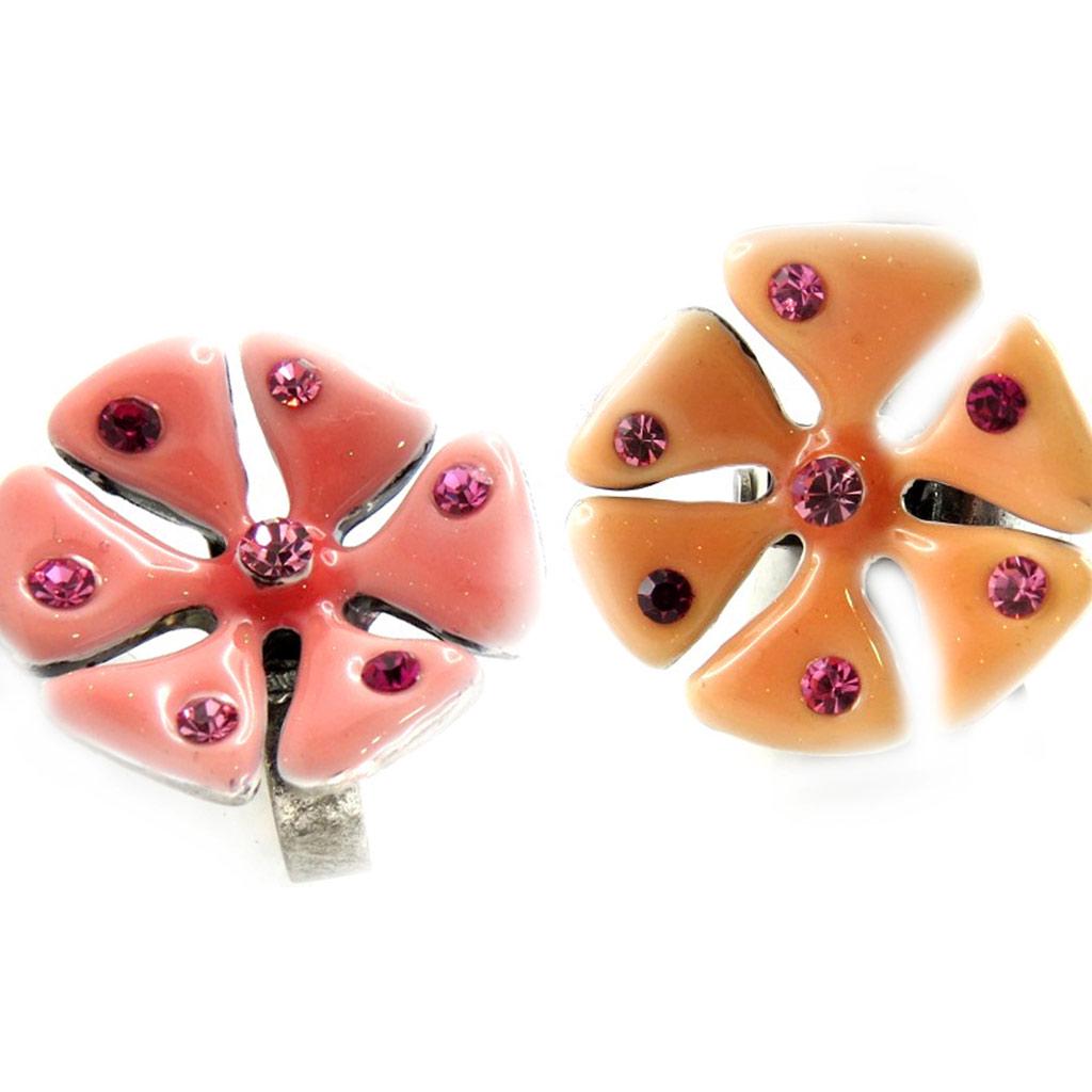 Les Trésors De Lily [E0598] - Pink 'Mimosas' Designer Ring