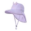 Wide Brim Children's Fisherman Hat Lightweight UV Protection Hat Cartoon Kids Sun Hat  4-8 Years