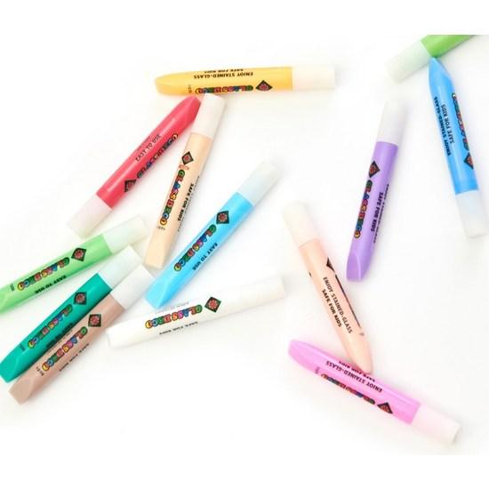 Amos 10.5ml X 10 Types of Glass Deco Set, Mixed Colors, 1 Set, a Popular Character In Korea