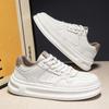 Мужская обувь 2025 лето новая толстая подошва невидимая внутренняя высота увеличение низкий верх кеды молодежные повседневные универсальные маленькие белые модные туфли