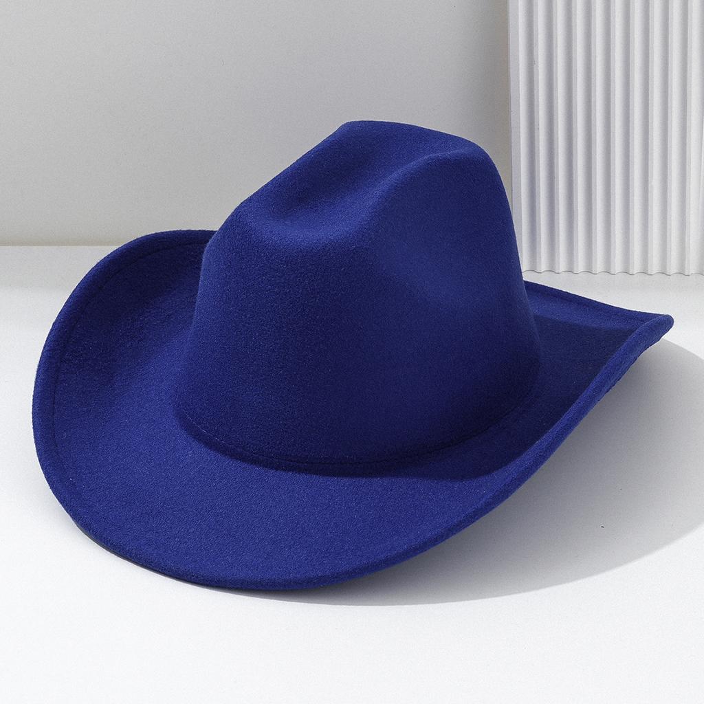 Top Hat American Western Cowboy Hat LOGO Customized Light Board Solid Color Digital Printing Embroidery Hat Customized