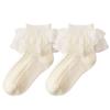 2-9 лет Детские весенние кружевные носки с оборками Детские хлопковые осенние носки для девочек Танцевальные носки Милые носки для малышей Аксессуары для малышей в стиле принцессы