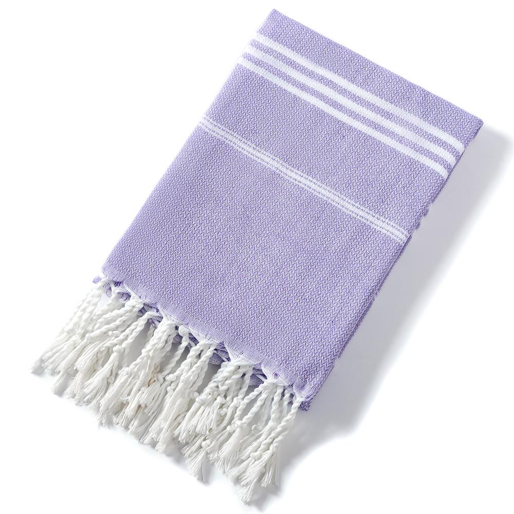 Holiday Towels with Tassel, Striped Bath Towels, Natural Turkish Beach Towel Set for Bathroom Pool Absorbent Towels