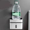 Punch-free Toilet Paper Holder Box Waterproof Tissue Storage Box Bathroom Rack Wall Mounted Kitchen Bathroom Storage Holder