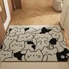 Cartoon Entry Doormat Non-slip Home Entrance Washable Cuttable PVC Coil Mat
