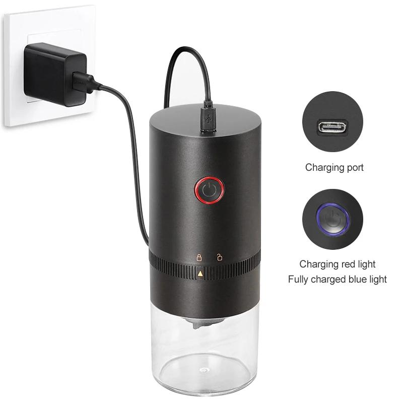 Новая кофемолка TYPE C USB зарядка Профессиональное керамическое жерло Кофемолка Новая модернизация Портативная электрическая
