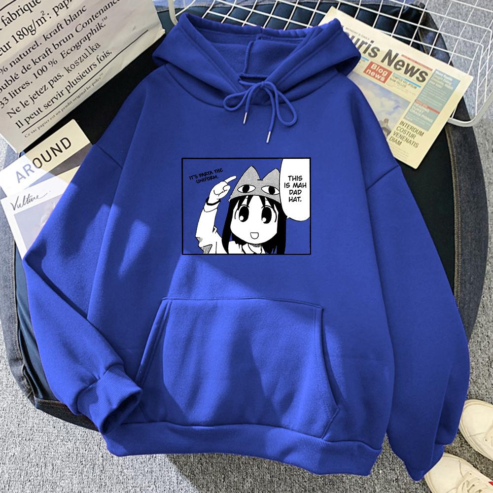Толстовка с капюшоном Azumanga Daioh из аниме «ЭТО ПАПИНА ШЛЯПА» Chiyo Chan женские толстовки Harajuku унисекс Kawaii винтажные толстовки милые корейские топы