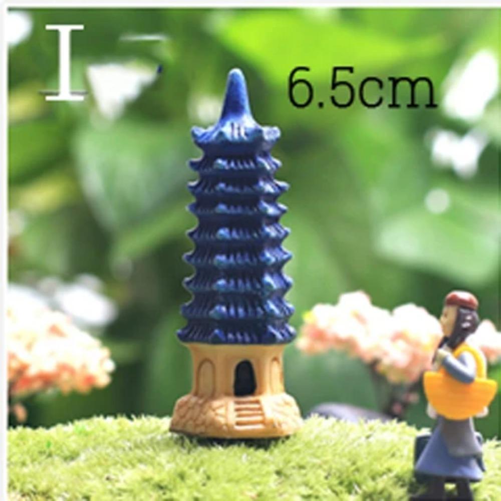 Vintage Decorative Figurines Mini House Water Fountains Flowerpot Fairy Garden Miniatures/Terrarium Pet Home Decor Ornaments DIY