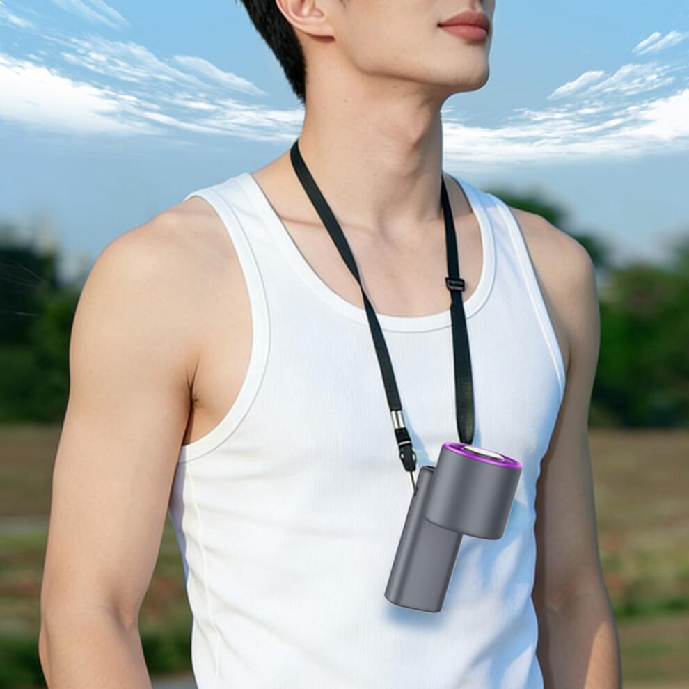High Speed Handheld Fan with Digital Display for Outdoor,-Pink