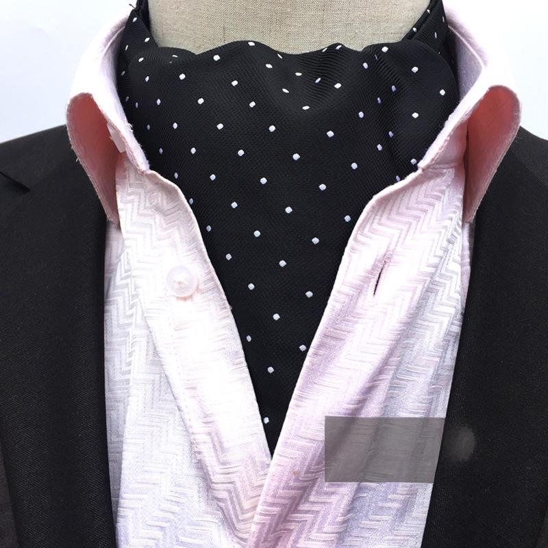 "Men's Paisley Polyester Jacquard Scarf - Gao Mouqiang Style for Trendy Business Attire"