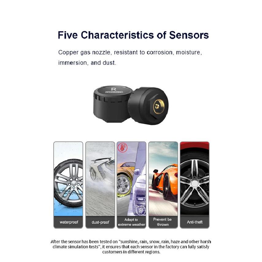Мотоциклетная TPMS 2 датчика Bluetooth Система контроля давления в шинах для телефона Диагностический набор Аксессуары для мотоцикла