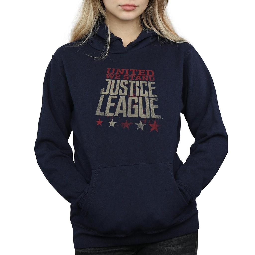 DC Comics Womens/Ladies Justice League Movie United We Stand Hoodie