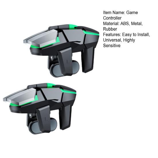 2Pcs Mobile Game Controller Trigger Universal Easy To Install High Sensitive Shoot Aim Gaming Controller Gamepad Grip Joysticks
