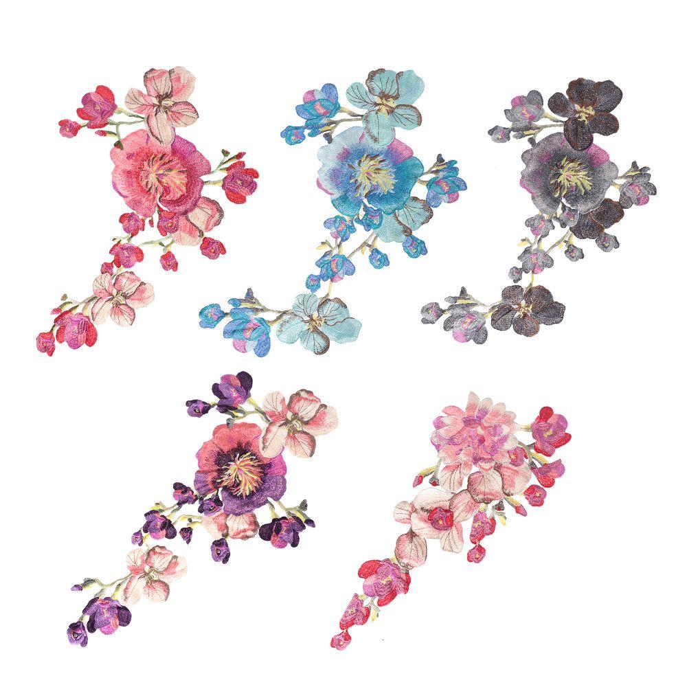 Craft Wedding Trim Dress Applique Clothes Patch Flower Neckline Embroidered Collar