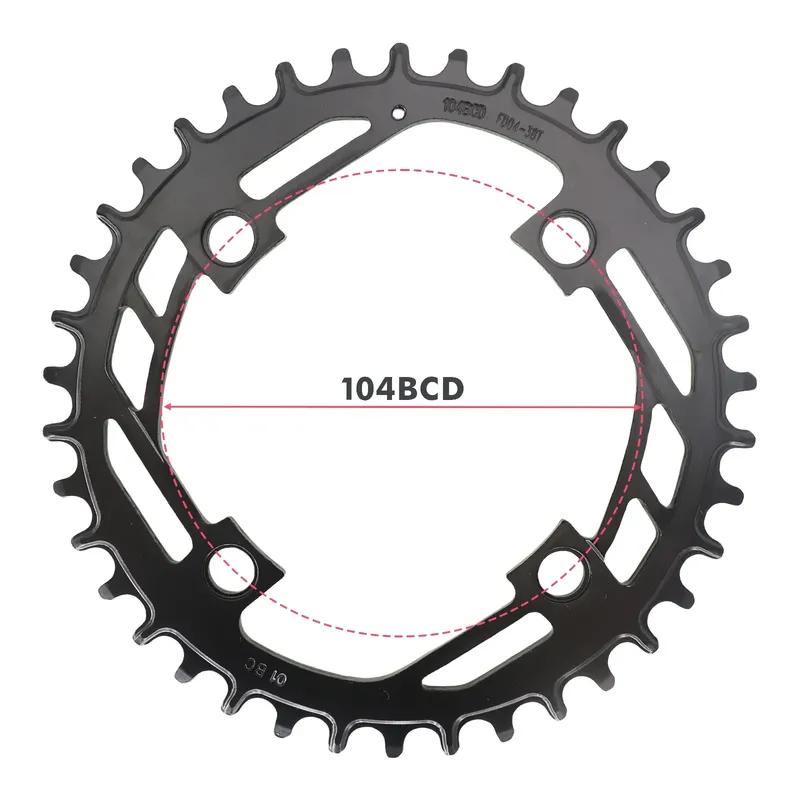 Prowheel 104bcd Стальная Велосипедная Звезда Круглая Супер Долговечность 15000км Narrow Wide MTB Горная Звезда 8 9 10 11 12 скоростей 104 Bcd
