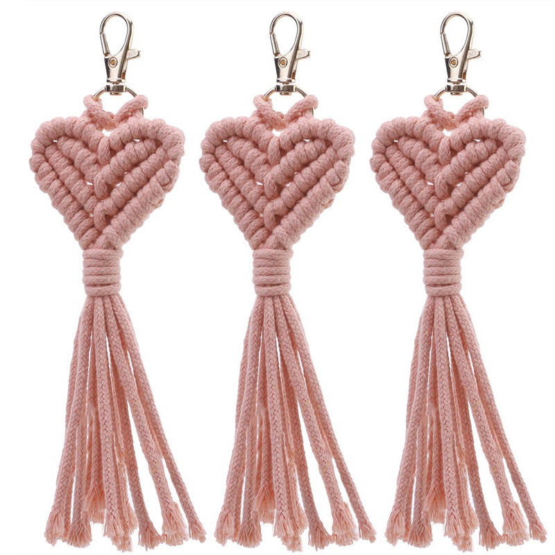 3 шт. подвеска с кисточками модный плетеный брелок ручной работы ювелирные аксессуары довольно прочный милый вязаный брелок