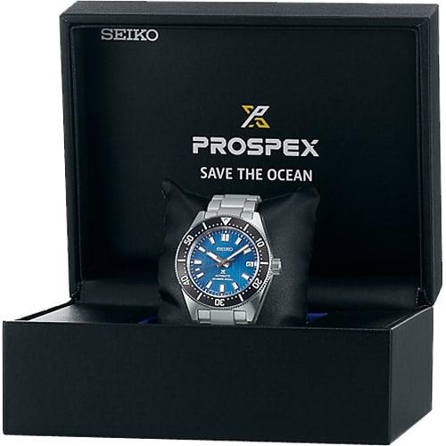 Seiko SBDC165 (PROSPEX DIVER SCUBA 1965 MechanicalDivers Современный дизайн Save the Ocean Модель Мужская металлическая группа)