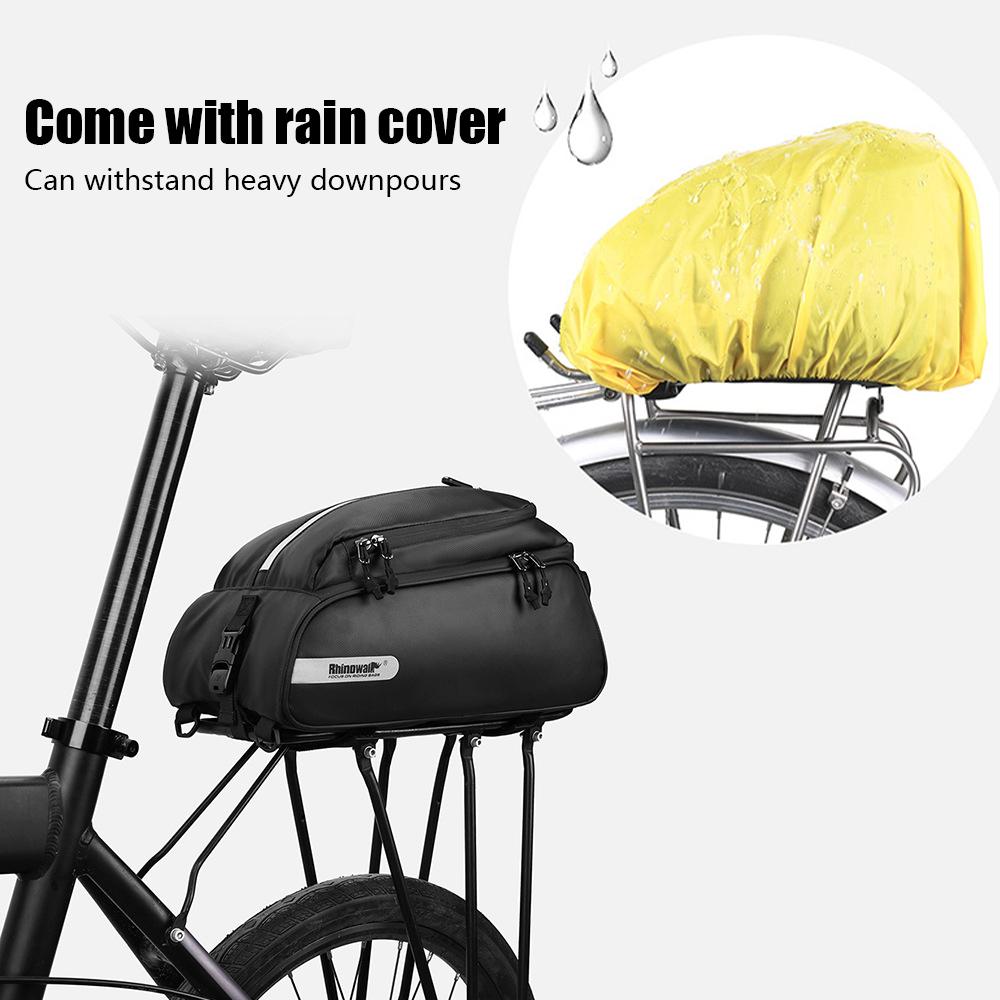 Многофункциональная сумка на багажник велосипеда, полиэстеровая сумка на заднее сиденье велосипеда, водонепроницаемая сумка на заднее багажник, сумка через плечо