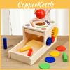 Wooden Educational Early Gear Coin Box Puzzle Toy Children Development Gift