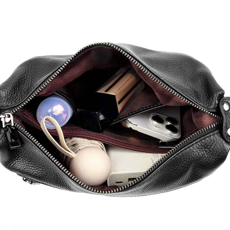 Винтажная кожаная сумка через плечо для женщин, прочная роскошная сумка, женская сумка-мессенджер из натуральной кожи