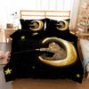 Детское одеяло/пододеяльник Galaxy Cat с наволочками, мультяшное животное, пододеяльник, постельный набор, звездное небо, домашнее животное, детское покрывало для кровати, комплекты