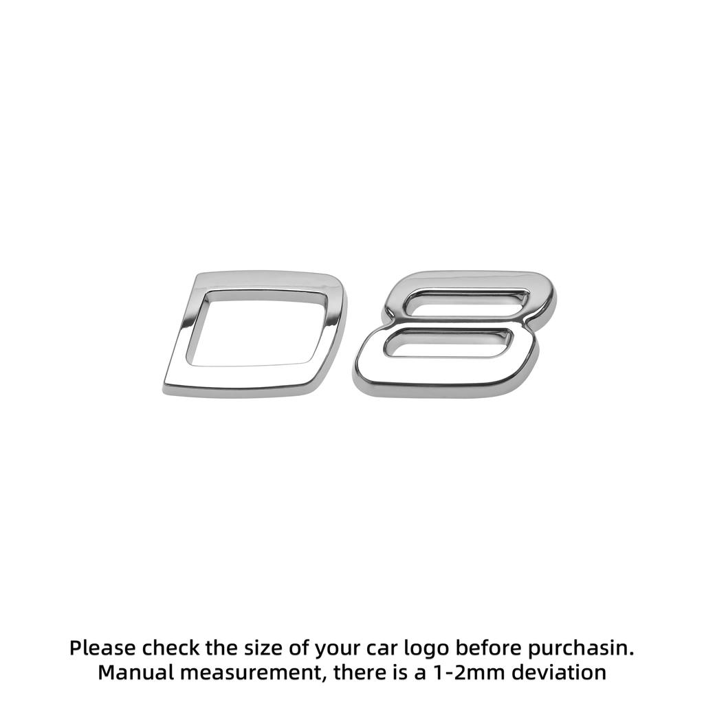 3D ABS Letters Decals for For Volvo D2 D3 D4 D5 D6 D7 D8  Car Rear Trunk Tailgate Side Fender Badge Emblem Sticker Decoration