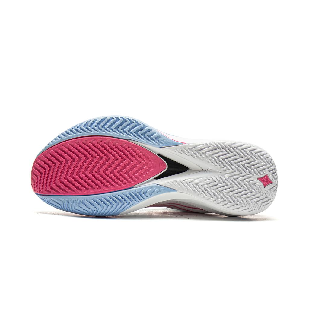Li Ning Амортизирующие Скользкие Устойчивые к истиранию Дышащие Упругие Сцепление Низкие Баскетбольные Кроссовки Мужские Бело-Синие ABAW007-1