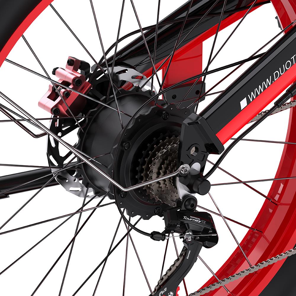 DUOTTS N26 26" Dual Motors Electric Bike, 1500W, 48V 20Ah Samsung Battery, Shimano 7-Speed, Hydraulic Disc Brakes, 26"×4.0" Fat Tyres, IPX4